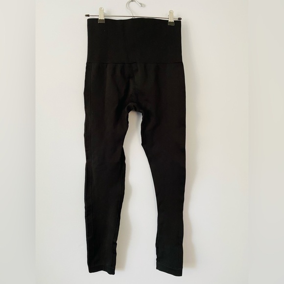 HOMMA Large Active High Waist Tummy Compression Legging TC102 Black Spandex - Picture 2 of 9